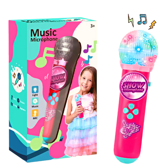 Svetleći mikrofon za decu - interaktivna igračka