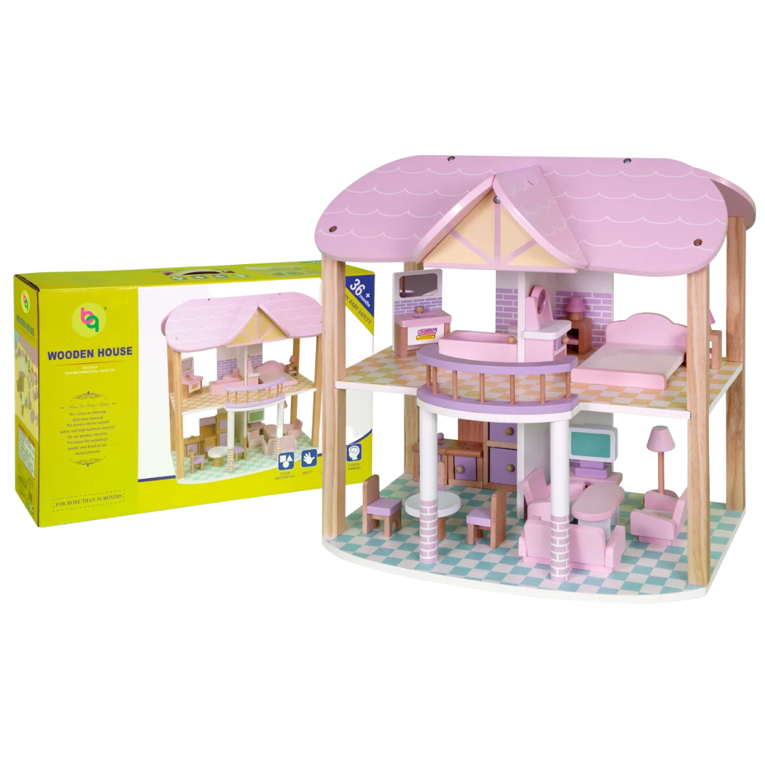 Drvena kućica za lutke